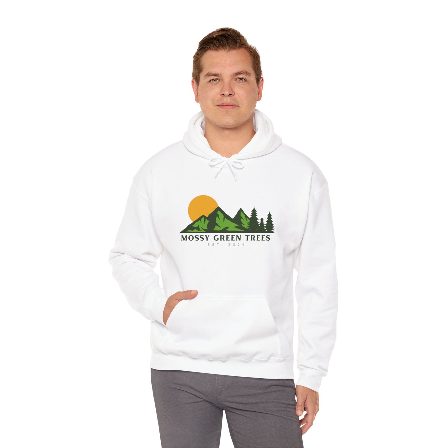 Mossy Green Trees - Unisex Hooded Sweatshirt