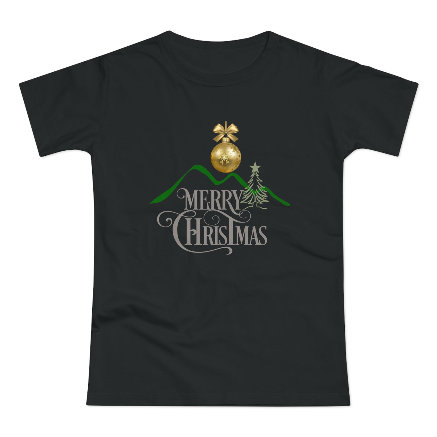 Merry Christmas Mountain Top Women's T-shirt