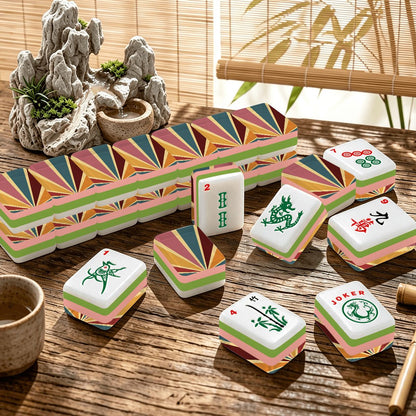 4 Layer Mahjong Tiles Set - Multiple Styles Available