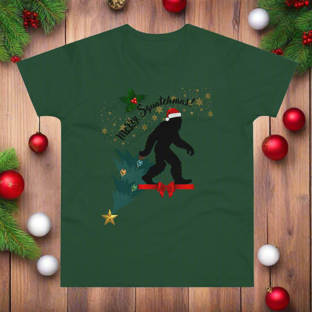 Merry Squatchmas T-shirt for Men