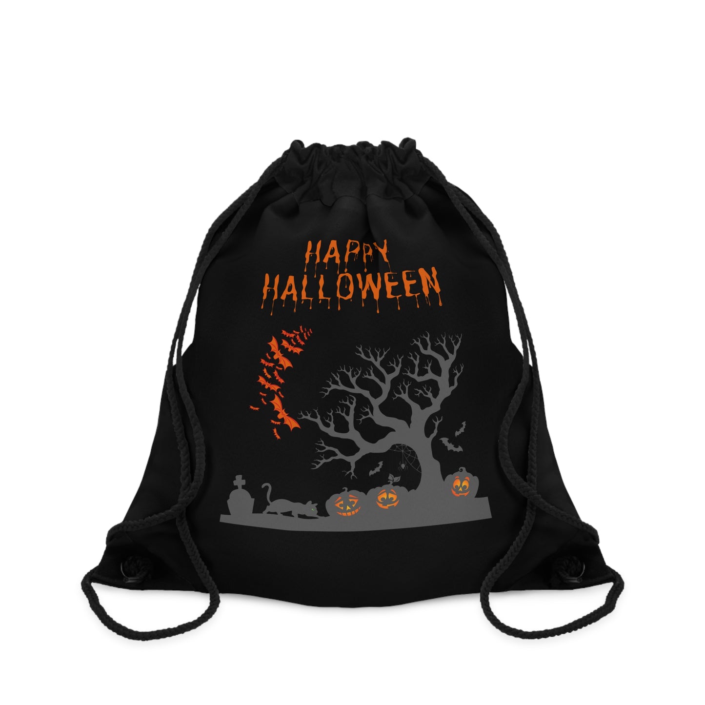 Happy Halloween Spooky Tree - Drawstring Bag