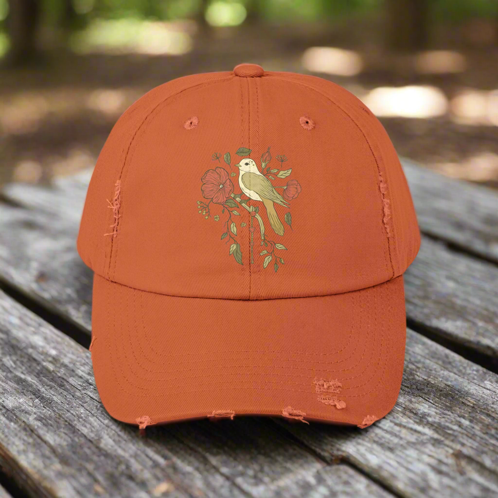 Hey Bird - Distressed Cap