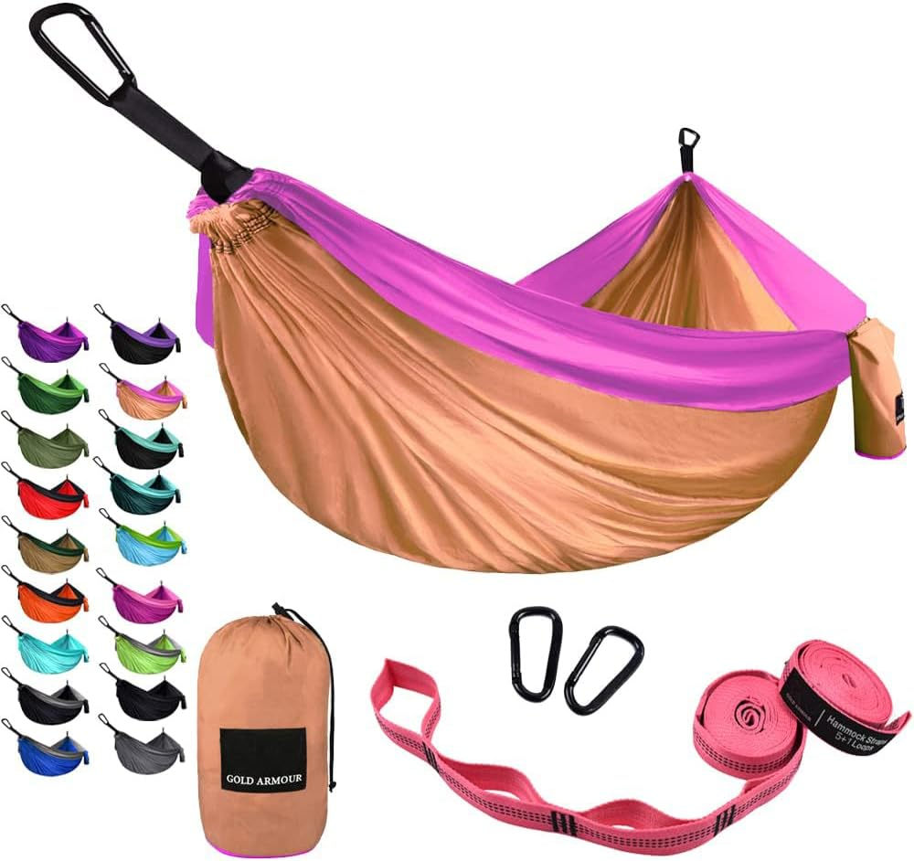 Camping Hammock - Portable Hammock Single Hammock Camping Accessories Gear for Outdoor, Indoor