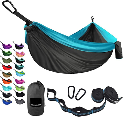 Camping Hammock - Portable Hammock Single Hammock Camping Accessories Gear for Outdoor, Indoor