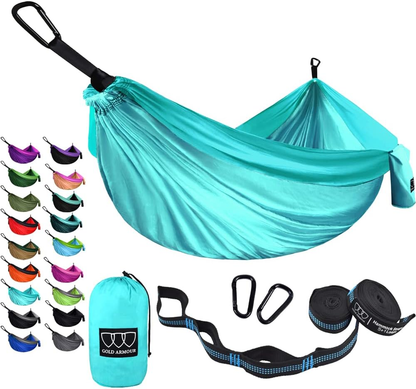 Camping Hammock - Portable Hammock Single Hammock Camping Accessories Gear for Outdoor, Indoor