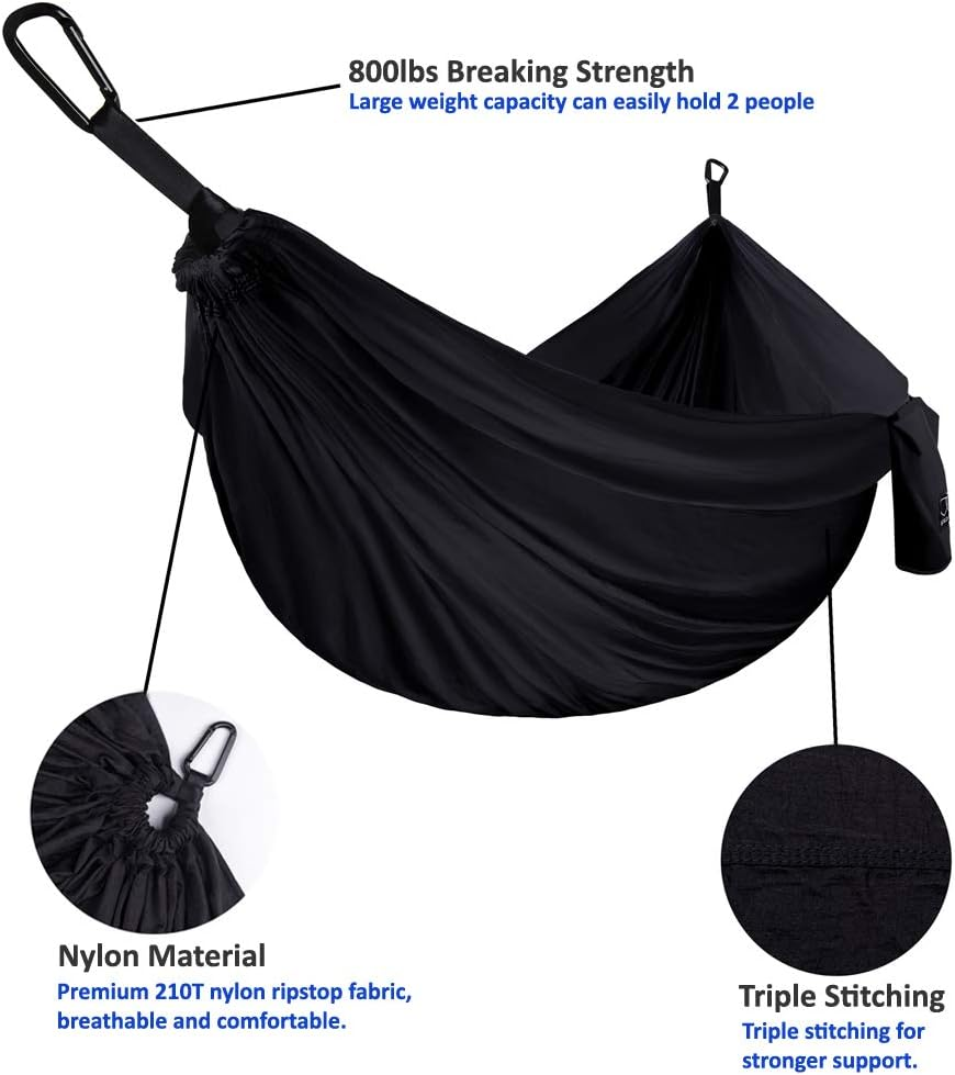 Camping Hammock - Portable Hammock Single Hammock Camping Accessories Gear for Outdoor, Indoor