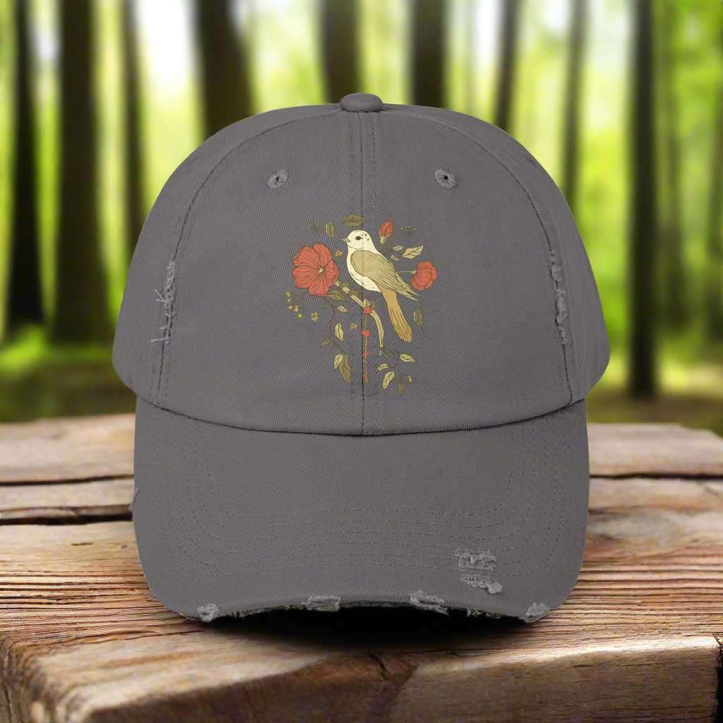 Hey Bird - Distressed Cap