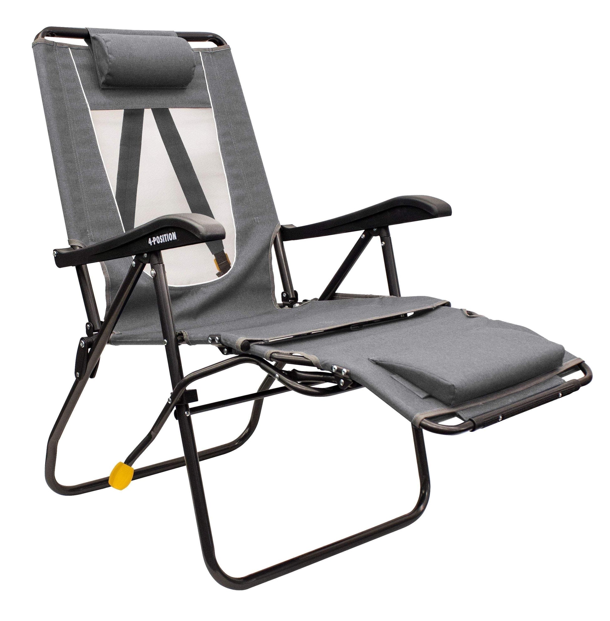 Legz up Lounger Adjustable Folding Recliner Camp Chair, Heathered Loden