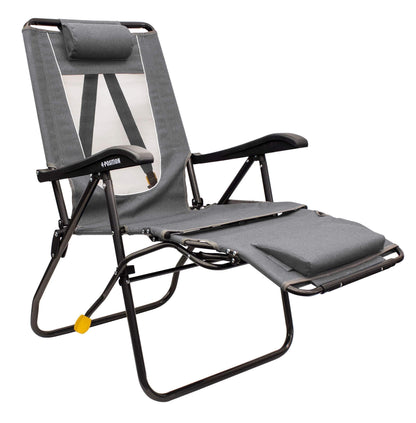 Legz up Lounger Adjustable Folding Recliner Camp Chair, Heathered Loden