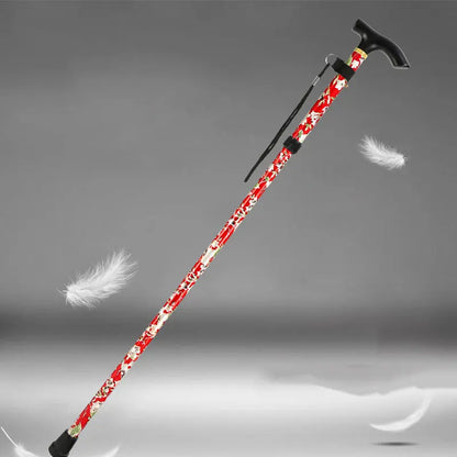 Telescopic Trekking Stick Walking Cane, Foldable & Adjustable