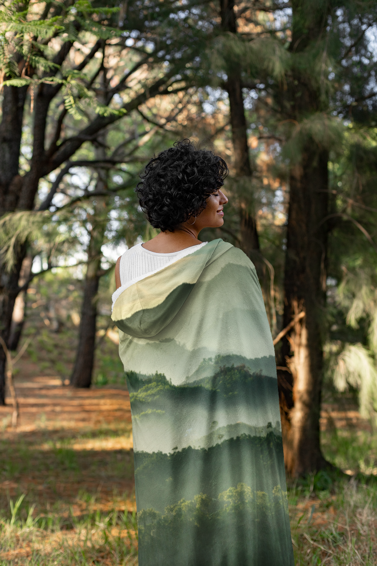 Mossy Mountain Top Blanket