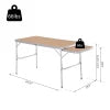 Outsunny 4ft.Picnic Table with Slide Shelf Portable & Foldable 2