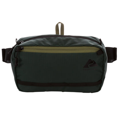 3.5 Ltr on Waist Pack, Green, Unisex, Polyester Zipper