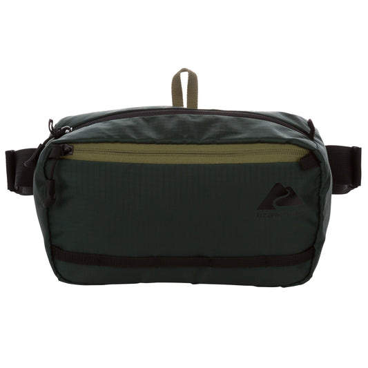 3.5 Ltr on Waist Pack, Green, Unisex, Polyester Zipper