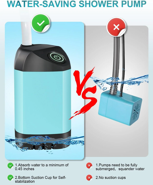 Portable Camping Shower, 4500Mah Rechargeable Outdoor Electric Shower Pump for Camping and Outdoor Use