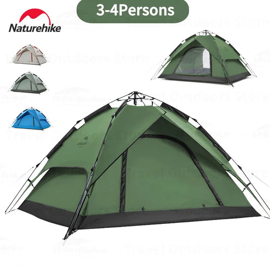 Naturehike 3-4 People Automatic Tent Camping Outdoor Quick Open