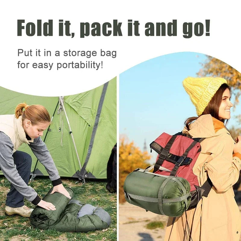 Camping Sleeping Bag - Ultralight, Waterproof, & 4 Season
