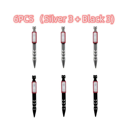 6/4/1 Pcs Tent Pegs With LED Lights Canopy Tent Stakes Nail Ground