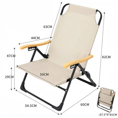 Angle Adjustable Camping Fishing Chair Journey Picnic Beach Chairs