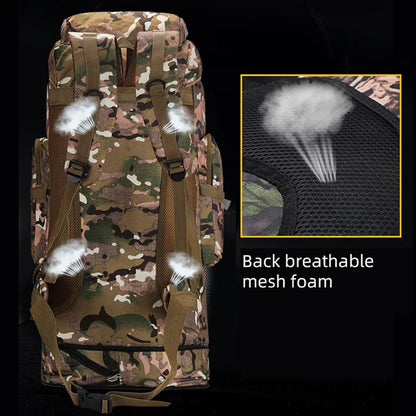 100L Outdoor Camping Backpack for Hiking & Camping