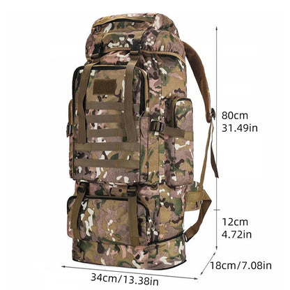 100L Outdoor Camping Backpack for Hiking & Camping