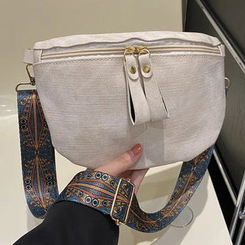 2025 Retro Wide Shoulder Women's Chest Bag Fashion Casual Armpit