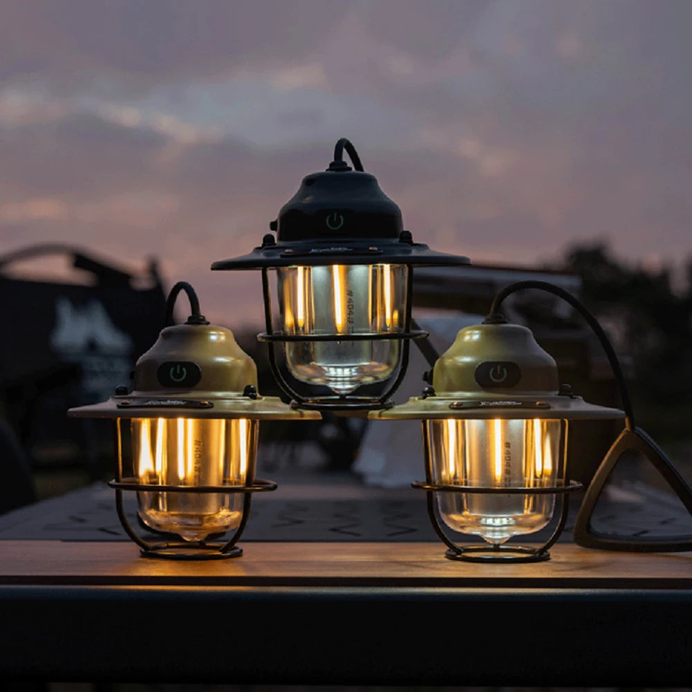 Mini LED Camping Lanterns- Type-C Rechargeable -Portable Hanging Lantern