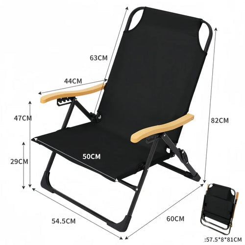 Angle Adjustable Camping Fishing Chair Journey Picnic Beach Chairs