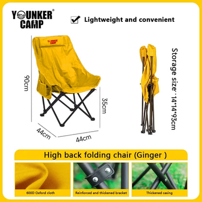 Outdoor Camping Chair with High Back Design Comfortable and Ergonomic