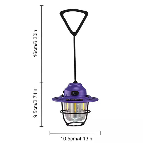 Mini LED Camping Lanterns- Type-C Rechargeable -Portable Hanging Lantern