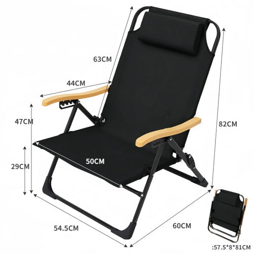 Angle Adjustable Camping Fishing Chair Journey Picnic Beach Chairs