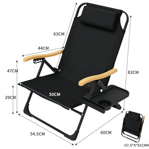 Angle Adjustable Camping Fishing Chair Journey Picnic Beach Chairs