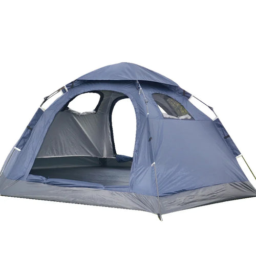 Outdoor Hexagonal Automatic Tent - Double-layer (3-4 People Camping)