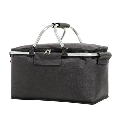 Picnic Insulated Picnic Basket Foldable Picnic Cooler Portable Storage