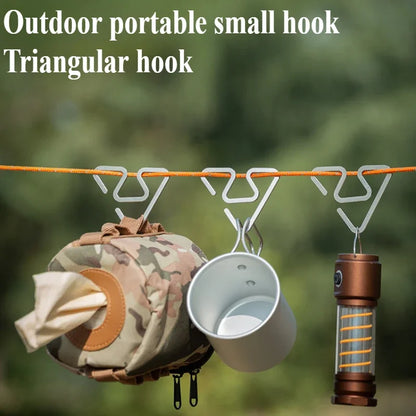 Outdoor Stainless Steel Camping Hook - Triangle 1pc