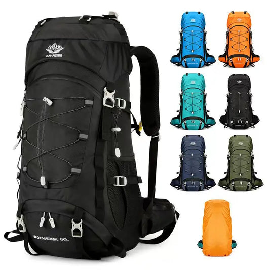 60L Hiking Backpack Outdoor Waterproof Mountaineering Backpacks
