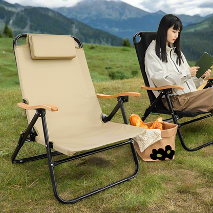 Angle Adjustable Camping Fishing Chair Journey Picnic Beach Chairs