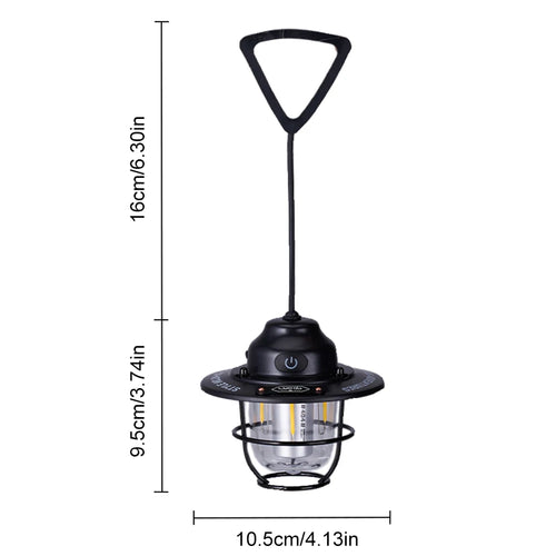 Mini LED Camping Lanterns- Type-C Rechargeable -Portable Hanging Lantern