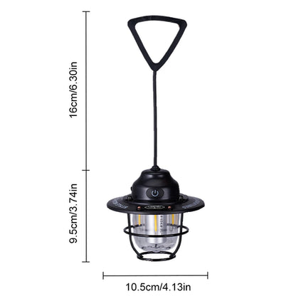Mini LED Camping Lanterns- Type-C Rechargeable -Portable Hanging Lantern