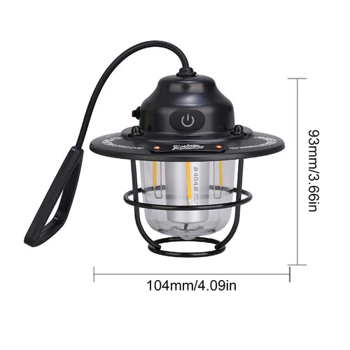 Mini LED Camping Lanterns- Type-C Rechargeable -Portable Hanging Lantern