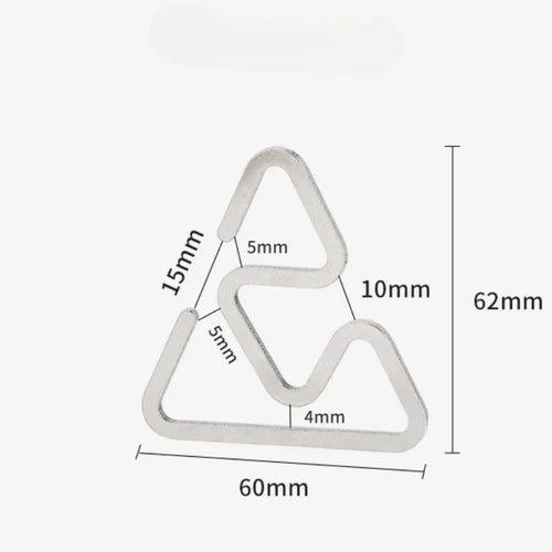 Outdoor Stainless Steel Camping Hook - Triangle 1pc