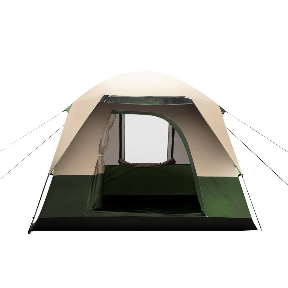 Weisshorn Family Camping Tent, Hiking, Beach Tents, Color: Green/ Beige (4 Person)