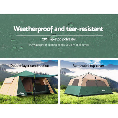 Weisshorn Instant Up Camping Tent 8 Person Pop up Tents Family Hiking