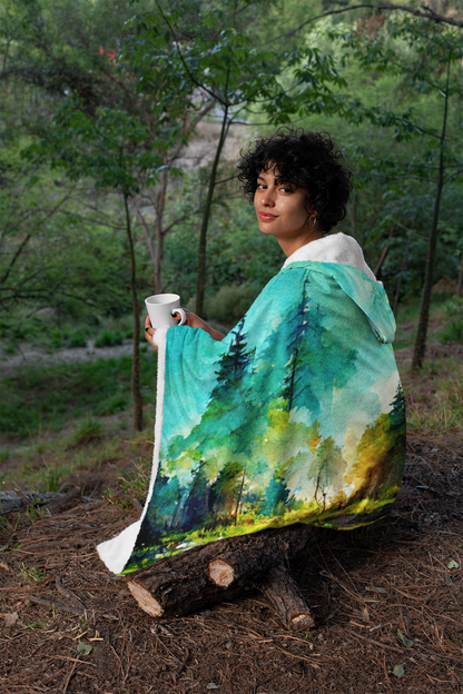 Watercolor Mountain - Snuggle Blanket