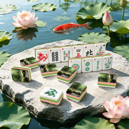4 Layer Mahjong Tiles Set - Multiple Styles Available
