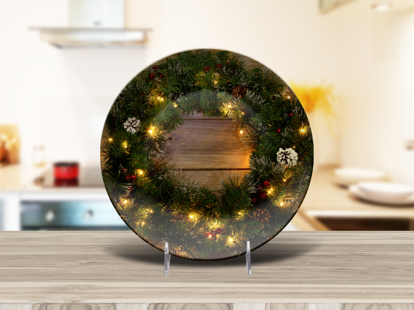 Rustic Wreath Plate