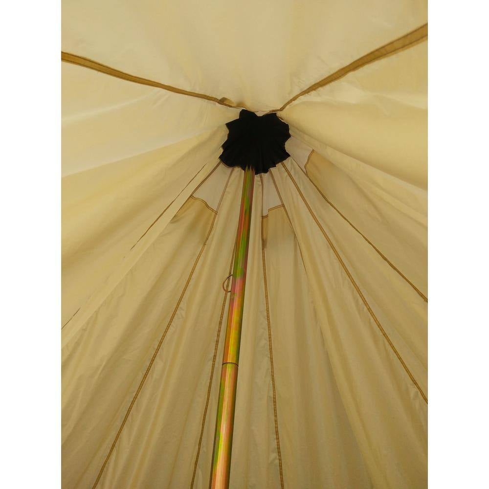 10-Person Polyester Camping Yurt Tent with Spacious Interior and Waterproof Cover