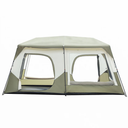 10 Person Camping Tent with Rainfly & Windproof with Carry Bag