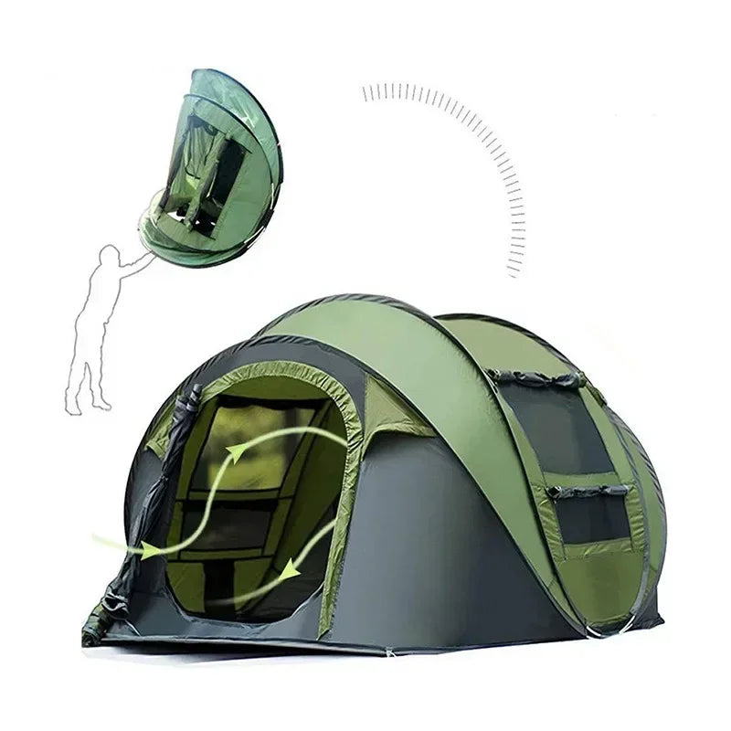 Automatic 3-4 Person Waterproof Camping Tent