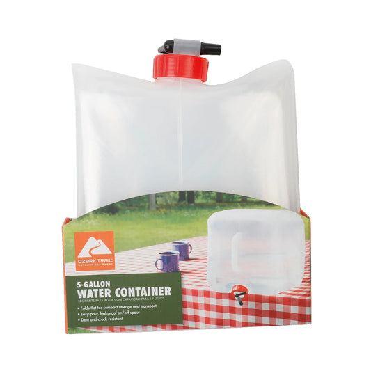 5-Gallon Collapsible Water Carrier, Clear